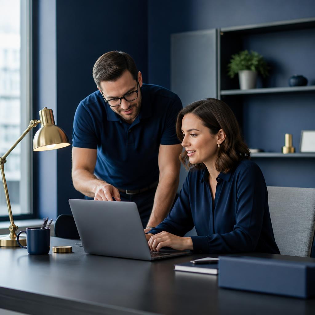 ECOM IT support specialist helping a client